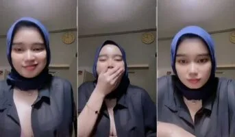 Nona Qinantia Jilbab Transparan BH Pink